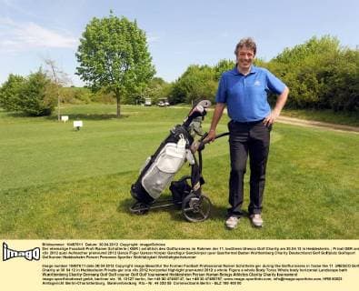 Der ehemalige Fussball-Profi Rainer Schütterle ( GER ) anläßlich des Golfturnieres im Rahmen der 11. IooGreen Unesco Golf Charity am 30.04.12 in Heddesheim.
