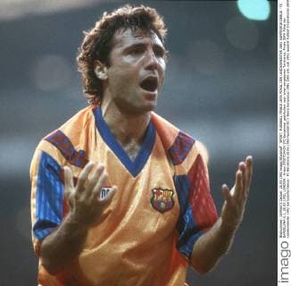 SPORT, FUSSBALL FINALE UEFA POKAL DER LANDESMEISTER 1992 SAMPDORIA GENUA - FC BARCELONA 0:1, 20.05.1992, LONDON - Hristo STOITCHKOV (FC Barcelona) gestikuliert nach einer vergebenen Torchance. Finale UEFA Pokal der Landesmeister 1992 Sampdoria Genua - FC Barcelona 20.05.1992