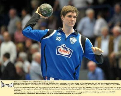 28-04-2012 pmk MI116875 Handball Herren Bundesliga Saison 2011 2012 TBV Lemgo Finn LEMKE Lemgo