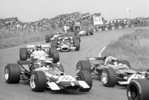 GP 1969 in Zandvoort: Piers Courage (England, 16) und Joseph Siffert (Schweiz, 10)