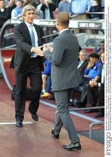 02.05.2012, Barcelona - Primera Division 2011 2012 - FC Barcelona vs FC Malaga - Manuel Pellegrini - Josep Pep Guardiola 