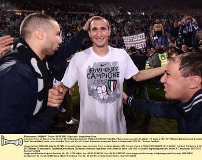 Juventus Turin ist italienischer Meister 2012 Giorgio Chiellini andreaxstaccioli