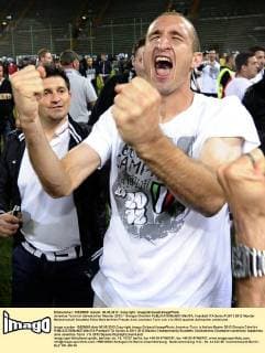 Juventus Turin ist italienischer Meister 2012 Giorgio Chiellini 