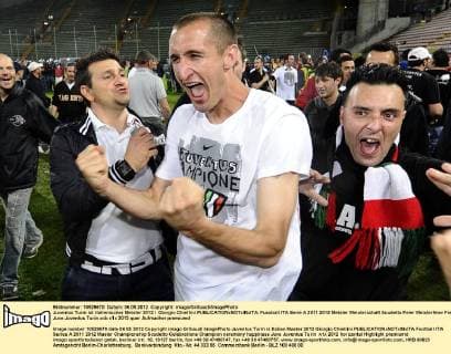 Juventus Turin ist italienischer Meister 2012 Giorgio Chiellini 