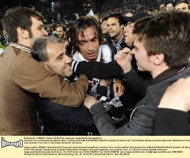 Juventus Turin ist italienischer Meister 2012 Andrea Pirlo 