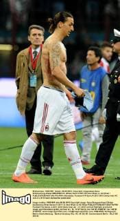 Enttäuschung Zlatan IBRAHIMOVIC (Milan) Serie A 2011 12 Inter Milan vs AC Milan allexsabba