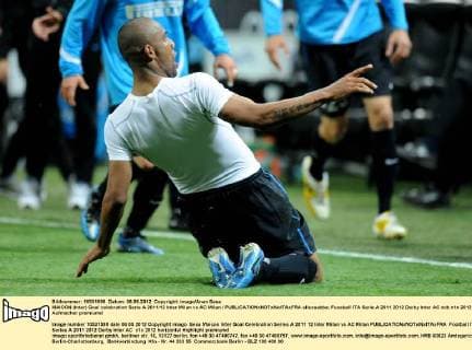 MAICON (Inter) Goal celebration Serie A 2011 12 Inter Milan vs AC Milan allexsabba