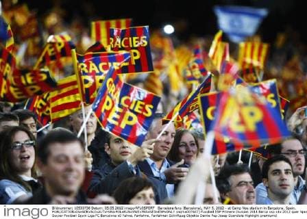 Barcelona fans (Barcelona), MAY 5, 2012 - at Camp Nou stadium in Barcelona, Spain.  (oqma007607)
