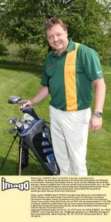 Jochen BEHLE, der ehemalige Bundestrainer der deutschen Skilangläufer aus Willingen ist prominenter Teilnehmer beim Eagles Charity Turnier auf dem Golfplatz des Golfclubs Breisgau.