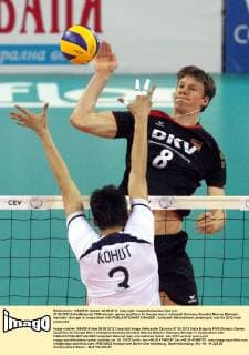 07.05.2012 Sofia(Bulgaria) FIVB olympic games qualifiers for Europe men s volleyball Germany-Slovakia Marcus Böhme(r) Germany :Stringer in cooperation with 