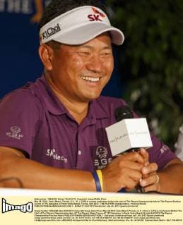 May 08, 2012 - Vedra Beach, Florida, U.S. - K. J. CHOI in a press conference before the start of The Players Championship held at The Players Stadium course at TPC Sawgrass in Ponte Vedra Beach, Florida. Golf 2012 - THE PLAYERS Championship - Practice Round  - ZUMAr11