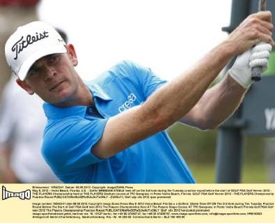 May 8, 2012 - Vedra Beach, Florida, U.S. - Golfer BREBDAN STEELE tees off on the 3rd hole during the Tuesday practice round before the start of GOLF PGA Golf Herren 2012 - THE PLAYERS Championship held at THE PLAYERS Stadium course at TPC Sawgrass in Ponte Vedra Beach, Florida. GOLF PGA Golf Herren 2012 - THE PLAYERS Championship Practice Round  - ZUMAr11