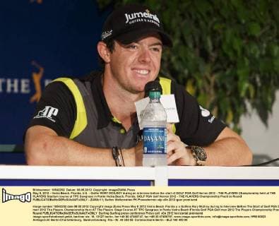 May 8, 2012 - Vedra Beach, Florida, U.S. - Golfer RORY MCILROY during an interview before the start of GOLF PGA Golf Herren 2012 - THE PLAYERS Championship held at THE PLAYERS Stadium course at TPC Sawgrass in Ponte Vedra Beach, Florida. GOLF PGA Golf Herren 2012 - THE PLAYERS Championship Practice Round  - ZUMAr11
