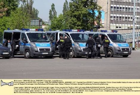 Polizeiübung für die EURO 2012 in Krakau  JAG090512_017