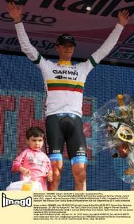 09.05.2012, Verona, Italy. Ramunas NAVARDAUSKAS (LTU) on the podium at the Tour d Italie - Giro d Italia 2012 - stage 4. xPierrexTeyssotx  ActionPlus11273796