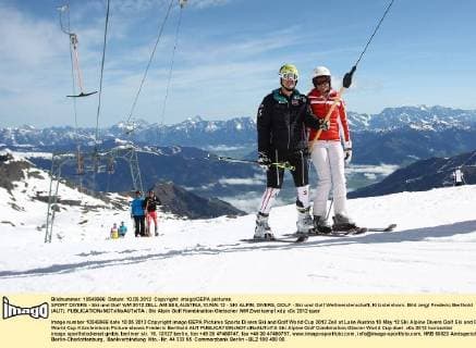 SPORT DIVERS - Ski und Golf WM 2012 ZELL AM SEE,AUSTRIA,10.MAI.12 - SKI ALPIN, DIVERS, GOLF - Ski und Golf Weltmeisterschaft, Kitzsteinhorn. Bild zeigt Frederic Berthold (AUT). 