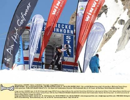 SPORT DIVERS - Ski und Golf WM 2012 ZELL AM SEE,AUSTRIA,10.MAI.12 - SKI ALPIN, DIVERS, GOLF - Ski und Golf Weltmeisterschaft, Kitzsteinhorn. Bild zeigt Tomas Kraus (CZE) beim Start. 