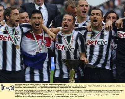 13 05 2012 - Serie A Juventus Turin - Atalanta Bergamo: Alessandro Del Piero-Fabio Quagliarella-Claudio Marchisio 