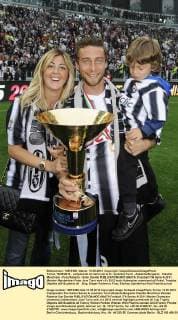 Torino 13 05 2012 - campionato di calcio serie A Juventus Turin - Atalanta Bergamo; Claudio Marchisio - Frau Roberta - Sohn Davide 