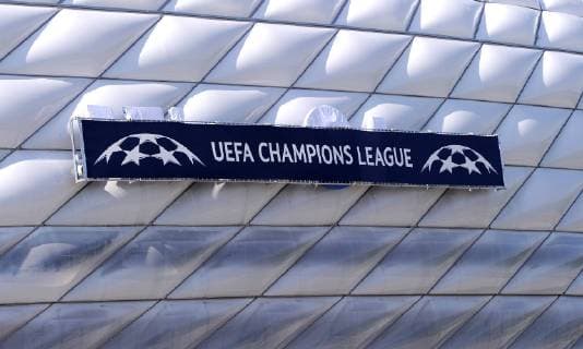 FUSSBALL CHAMPIONS LEAGUE FINALE in Munich 2011 2012 FC Bayern München - FC Chelsea 14.05.2012 Uebersicht der Allianz Arena mit dem Branding für das Finale 