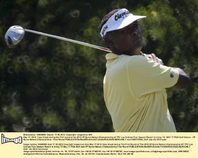 May 17, 2012: Vijay Singh during the first round of the 2012 HP Byron Nelson Championship at TPC Las Colinas Four Season Resort in Irving, TX. MAY 17 PGA Golf Herren - HP Byron Nelson Championship - First Round Icon1205170264 EDITORIAL USE ONLY