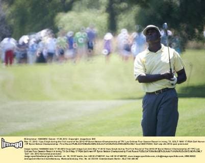 May 17, 2012: Vijay Singh during the first round of the 2012 HP Byron Nelson Championship at TPC Las Colinas Four Season Resort in Irving, TX. GOLF: MAY 17 PGA Golf Herren - HP Byron Nelson Championship - First Round Icon1205170220 EDITORIAL USE ONLY