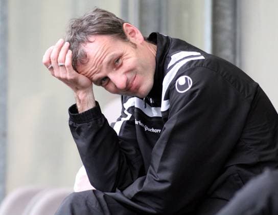 Co-Trainer Markus Schroth (1860) gut gelaunt Fussball Regionalliga Süd München Grünwalderstadion 18.05.2012 TSV 1860 München II - FSV Frankfurt II