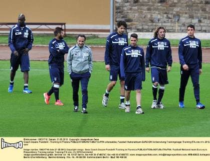 Coach Cesare Prandelli - Training in Florenz allexsabba
