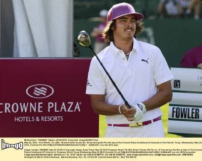 May 23, 2012 - Fort Worth, TX, USA - Rickie Fowler on the No. 10 tee during the Pro-Am day of the Crowne Plaza Invitational at Colonial in Fort Worth, Texas, Wednesday, May 23, 2012. Colonial Pro Am - ZUMAm67