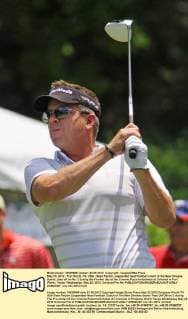 May 23, 2012 - Fort Worth, TX, USA - Sean Payton, suspended head football coach of the New Orleans Saints, tees off on No. 2 during the Pro-Am day of the Crowne Plaza Invitational at Colonial in Fort Worth, Texas, Wednesday, May 23, 2012. Colonial Pro Am - ZUMAm67