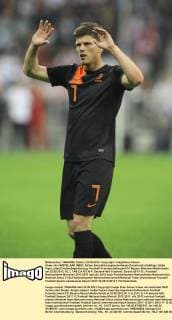 Klaas Jan HUNTELAAR (NED), Aktion,Einzelbild,angeschnittenes Einzelmotiv,Halbfigur,halbe Figur,Jubel,Freude,Begeisterung, Fussball Freundschaftsspiel FC Bayern München-Niederlande am 22.05.2012. AL L I AN Z A R E N A .Second Half. Fussball, Saison 2011 12