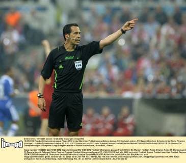 19.05.2012, Fussball Champions-League Finale 2012 in der Münchner Fußball-Arena (Allianz-Arena), FC Chelsea London - FC Bayern München. Schiedsrichter Pedro Proenca (Portugal)