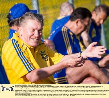 25.05.2012, Sportplatz, Walchsee, AUT, UEFA EURO 2012, Trainingscamp, Ukraine, Training, im Bild Oleg Blokhin, (UKR, Trainer)