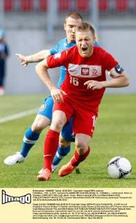 FUSSBALL - POL vs SVK, Testspiel KLAGENFURT,AUSTRIA,26.MAI.12 - FUSSBALL - Länderspiel, Polen vs Slowakei, EURO 2012. Bild zeigt Jakub - Kuba - Blaszczykowski (POL) und Marek Bakos (SVK). 