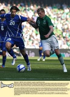 26.05.2012 - Dublin, Ireland, James McClean of Rep of Ireland, international Friendly Rep of Ireland Vs Bosnia & Herzegovina at the AVIVA Stadium Dublin, Rep of Ireland. Dublin, Ireland, Intentional Friendly Rep of Ireland Vs Bosnia & Herzegovina at the AVIVA Stadium Dublin, Rep of Ireland. 