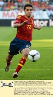 FUSSBALL - ESP vs SRB, Testspiel ST.GALLEN,26.MAI.12 - FUSSBALL - Länderspiel, Spanien vs Serbien, Freundschaftsspiel, Vorbereitung auf die Europameisterschaft, EURO 2012. Bild zeigt Jesus Navas (ESP). 
