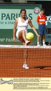 Amelie Mauresmo TENNIS : Roland Garros - Exhibition - 26 05 2012 - GwendolineLeGoff Panoramic 