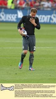 Marc-Andre Ter STEGEN (Deutschland) nach dem Spiel Schweiz - Deutschland, Basel, 26.05.2012, Freundschaftsspiel