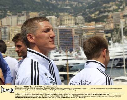 Bastian Schweinsteiger beim GP Monaco GP Monaco 2012 Formel 1 Grand Prix Monaco 2012