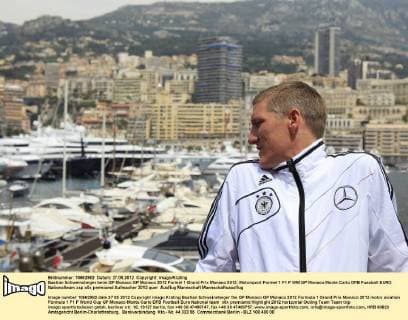 Bastian Schweinsteiger beim GP Monaco GP Monaco 2012 Formel 1 Grand Prix Monaco 2012