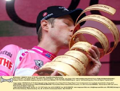 Giro d Italia 2012 - 21. Etappe: Milano - Zeitfahren Einzelzeitfahren -- Ryder Hesjedal - Giro Sieger 2012 xHOCHxZWEIx xItalyxPhotoxPressx 