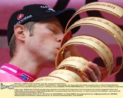 Giro d Italia 2012 - 21. Etappe: Milano - Zeitfahren Einzelzeitfahren -- Ryder Hesjedal - Giro Sieger 2012 xHOCHxZWEIx xItalyxPhotoxPressx 