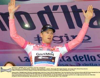 Giro d Italia 2012 - 21. Etappe: Milano - Zeitfahren Einzelzeitfahren -- Garmin - Barracuda 2012, Ryder Hesjedal - Giro Sieger 2012, Milano Piazza Duomo 