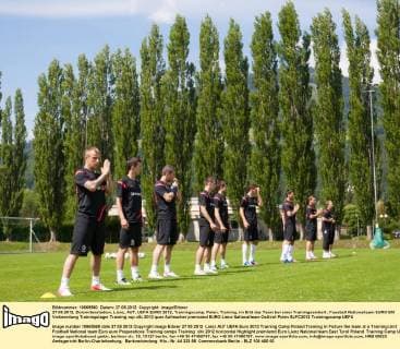 27.05.2012, Dolomitenstadion, Lienz, AUT, UEFA EURO 2012, Trainingscamp, Polen, Training, im Bild das Team bei einer Trainingseinheit