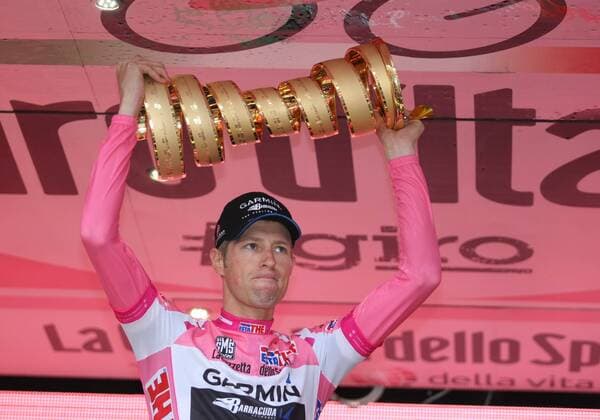 27.05.2012. Milan, Italy. Ryder HESJEDAL (CAN) has won the Tour d Italie - Giro d Italia 2012 Ryder Hesjedal is the first Canadian winner of the Giro d& Italia in what is the closest race for 38 years. After 91 hours of racing and 21 stages, Hesjedal won the overall title by just 16 seconds xPierrexTeyssotx  ActionPlus11282878