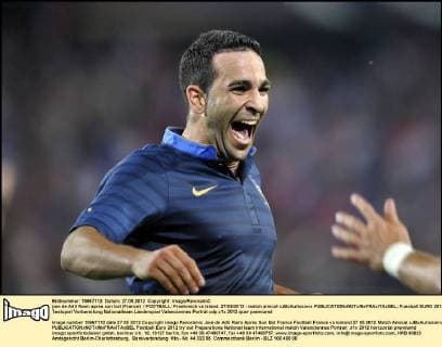 joie de Adil Rami apres son but (France) FOOTBALL: Frankreich vs Island. 27 05 2012 - match amical xJBxAutissierx 