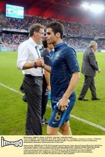 Yoann GOURCUFF - Laurent BLANC - Euro 2012 - Stade du Hainaut FOOTBALL: Frankreich vs Island - 27 05 2012 xAnthonyxBIBARDxFEPx 