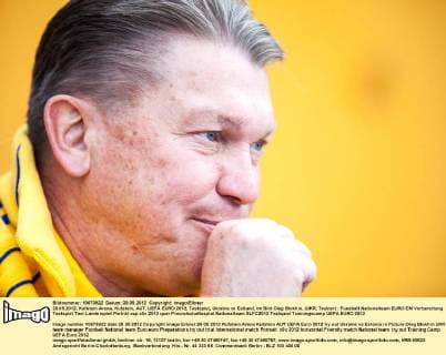28.05.2012, Kufstein Arena, Kufstein, AUT, UEFA EURO 2012, Testspiel, Ukraine vs Estland, im Bild Oleg Blokhin, (UKR, Trainer)
