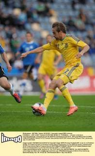 FUSSBALL - UKR vs EST, Testspiel KUFSTEIN, 28.MAI.12 - FUSSBALL - , Ukraine vs Estland, Freundschaftsspiel, Vorbereitung auf die UEFA Europameisterschaft 2012 . Bild zeigt Marko Devich (UKR). 
