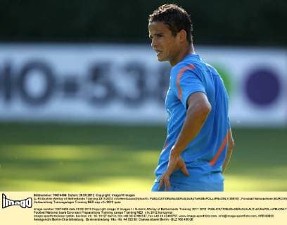(L-R) Ibrahim Afellay of Netherlands Training 2011 2012 xVIxHenkxJanxDijksxIVx 950101